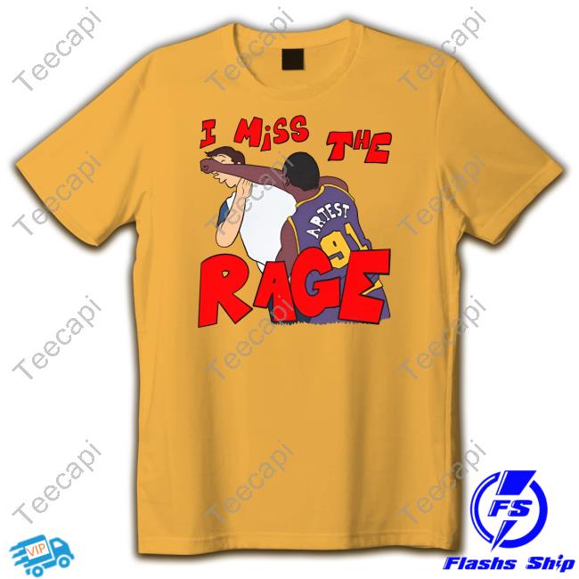 Official “I Miss The Rage” Ron Artest Malice At The Palace Tee Shirt Lucca International Store